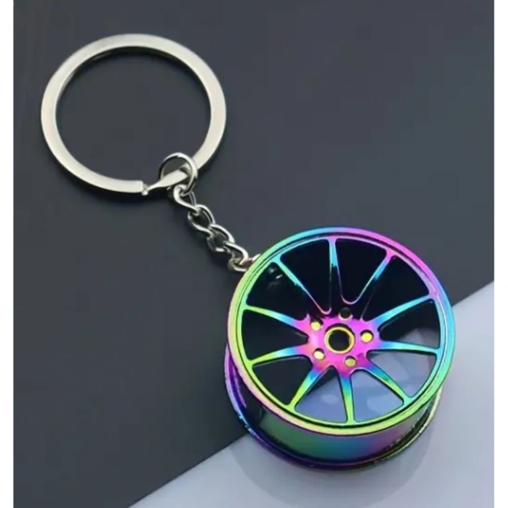 Automobile Hologram Chameleon Colour Rim Keychain Universal Accessory 1st Class Quality ANH006