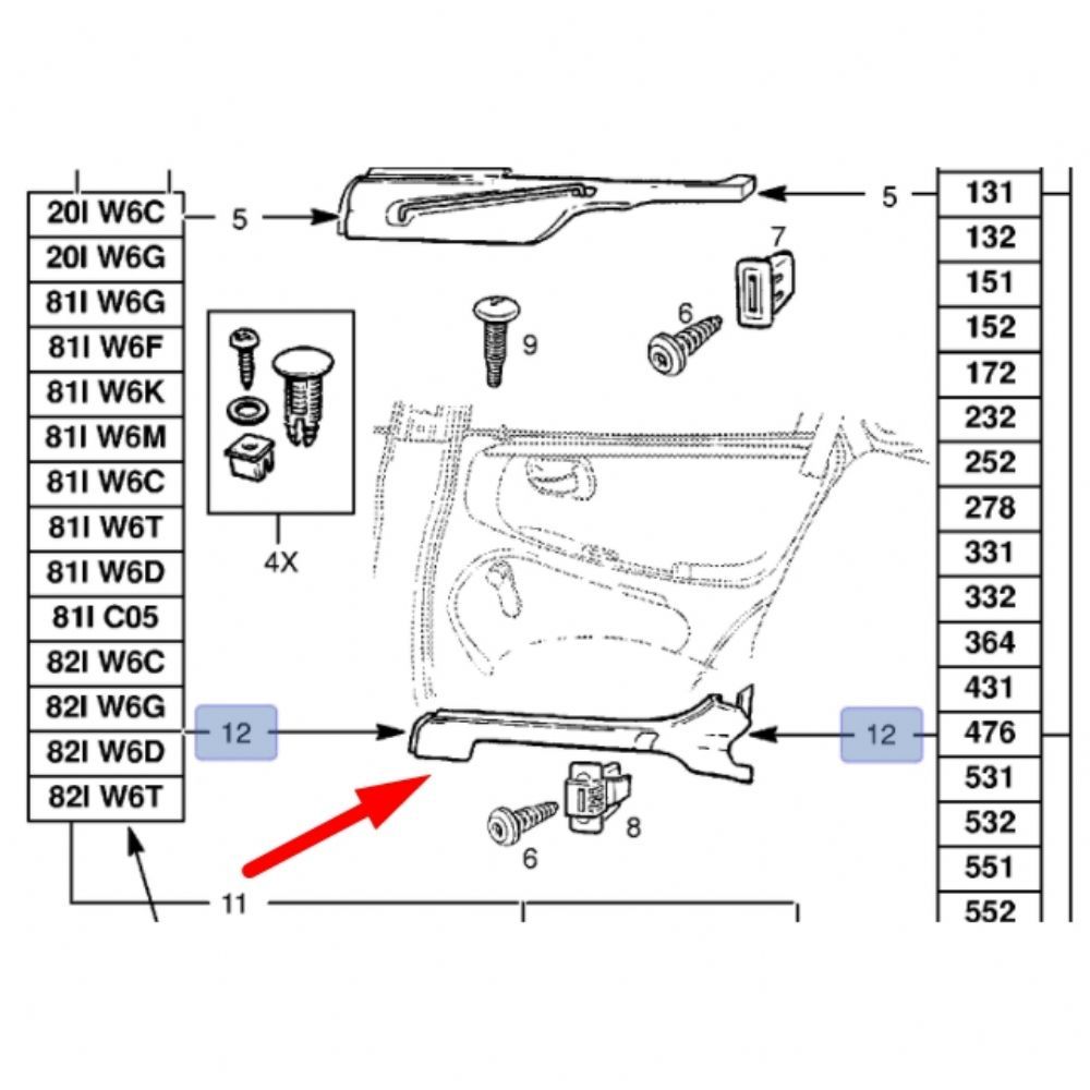 Product Code : 2222529 - Opel Astra F Left Rear Starter Cover Grey GM Original 2222529 - 90328544