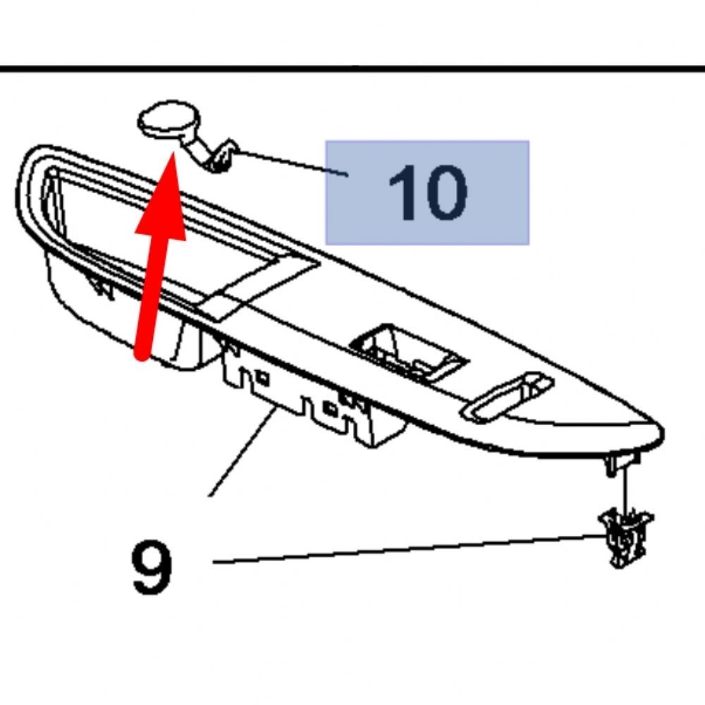 Product Code : 95048420 - Opel Mokka Door Handle Screw Cover GM Original 95048420 - 126062