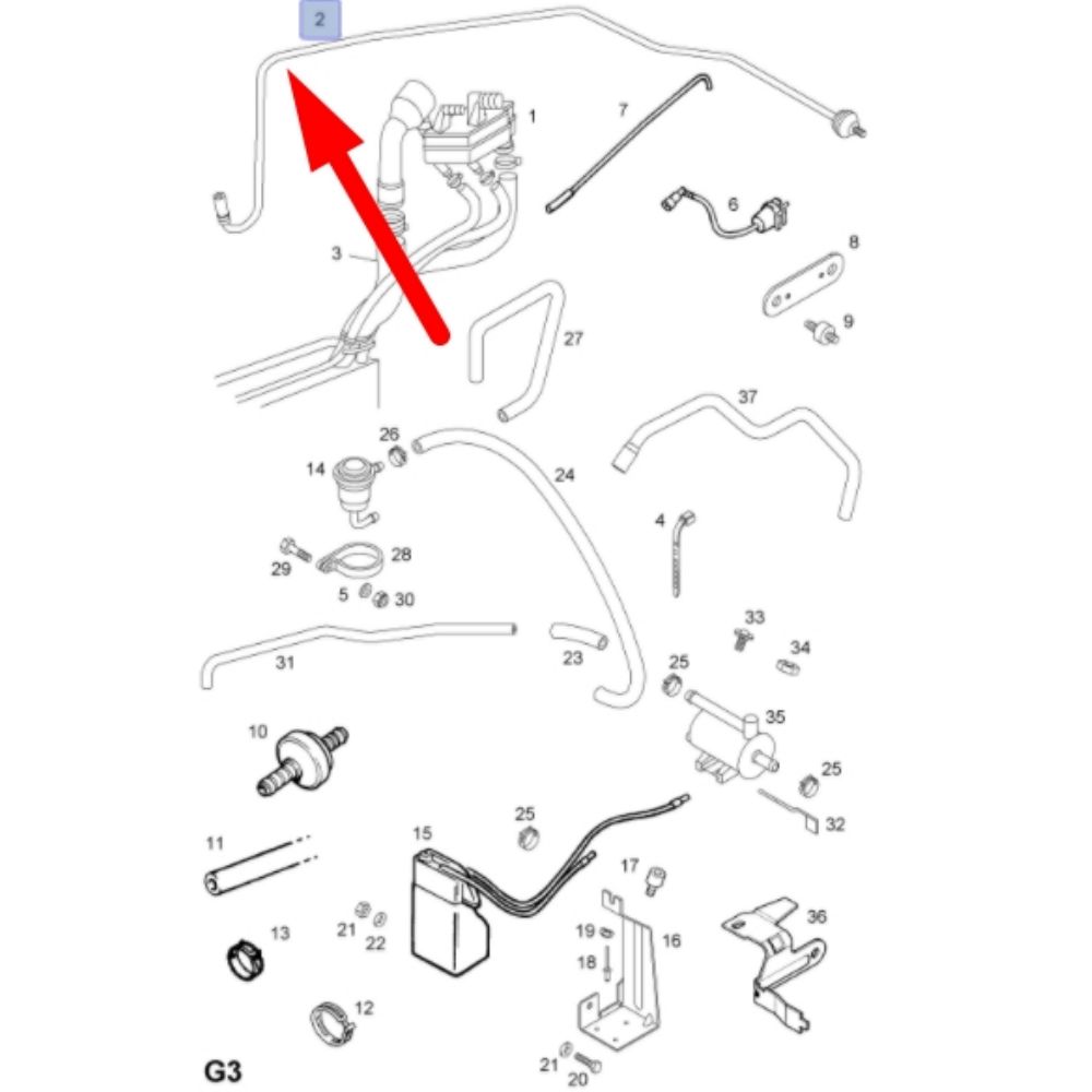 Product Code : 4801357 - Opel Antara Fuel Evaporator Pipe GM Genuine 4801357 - 9198313