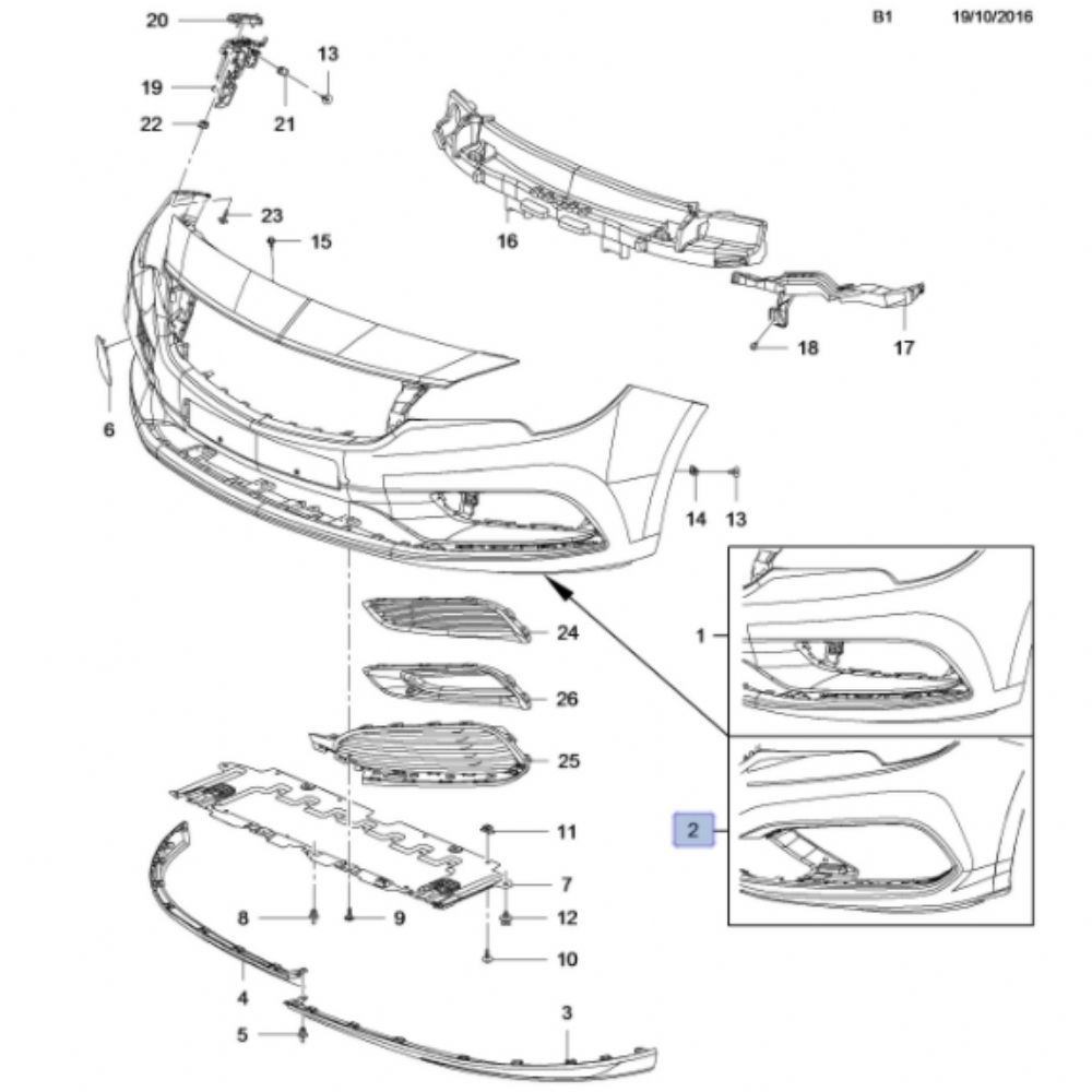 Product Code : 39132288 - Opel Astra K OPC Bumper Pilot Parking System Type GM Original 39132288