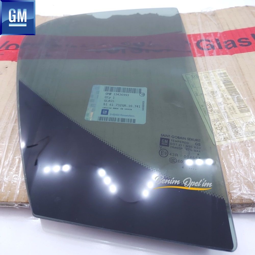 Product Code : 13436993 - Opel Corsa E Left Rear Fixed Corner Glass Dark Colour GM Original 13436993 - 5161732