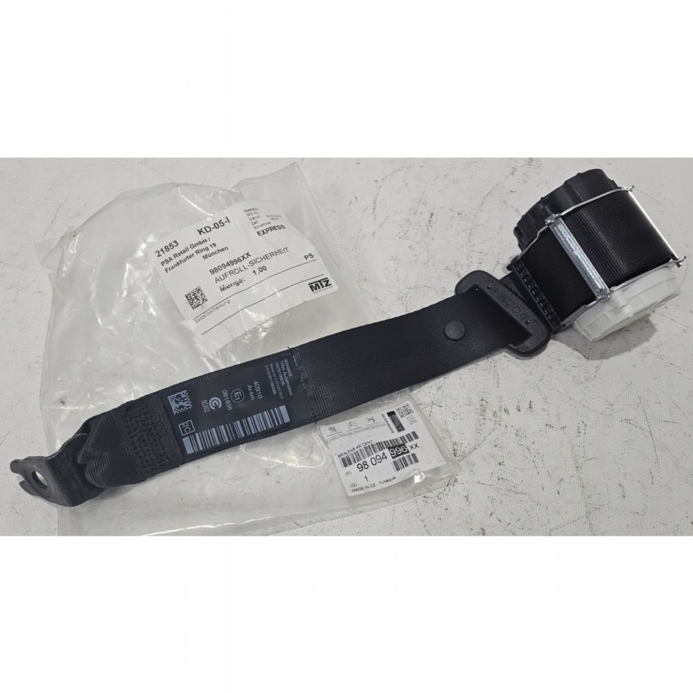 Product Code : 98094996XX - Peugeot 3008, Opel Grandland Rear Centre Seat Belt PSA Genuine 98094996XX