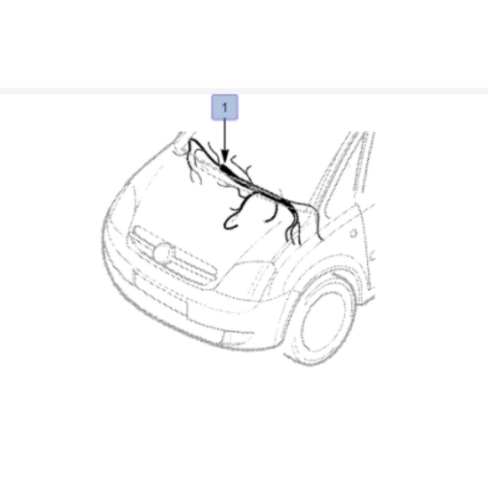 Opel Meriva A Instrument Panel Wiring Complete (Code: Fnh) Electronic Air Conditioner Compatible GM Original 13143055