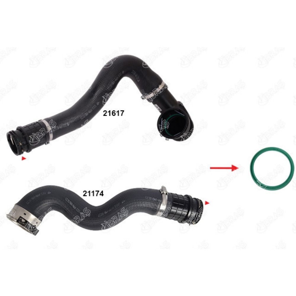 Opel Zafira C, Astra J Large Radiator Turbo Hose Gasket (Intercooler Hose) 1.6 1st Class Quality 860418 - 13345556