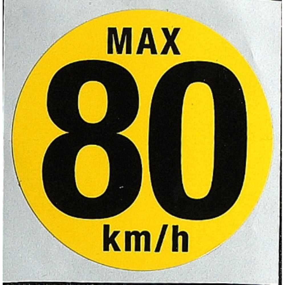 Product Code : 13267271 - 80 Km Speed Limit Warning Sticker GM Original 13267271