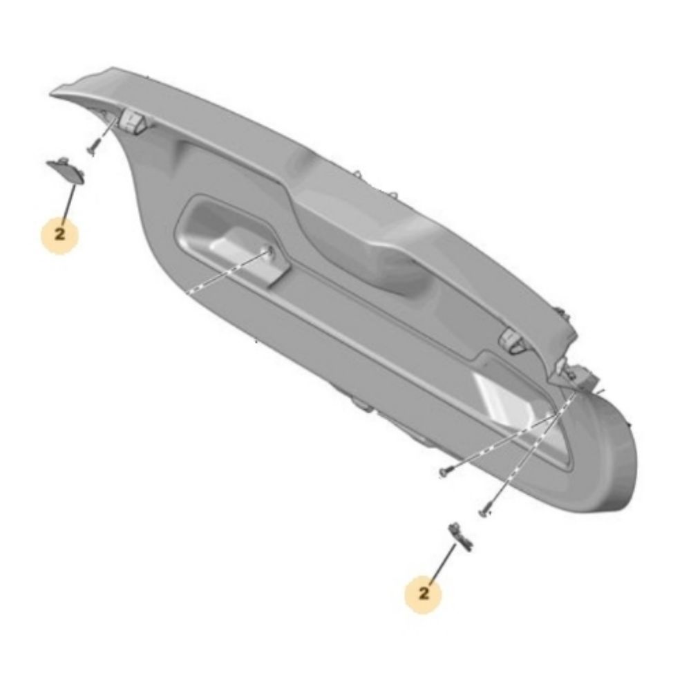 Product Code : 98292709ZD - Opel Corsa F Rear Boot Inner Check Cover PSA Original 98292709Zd