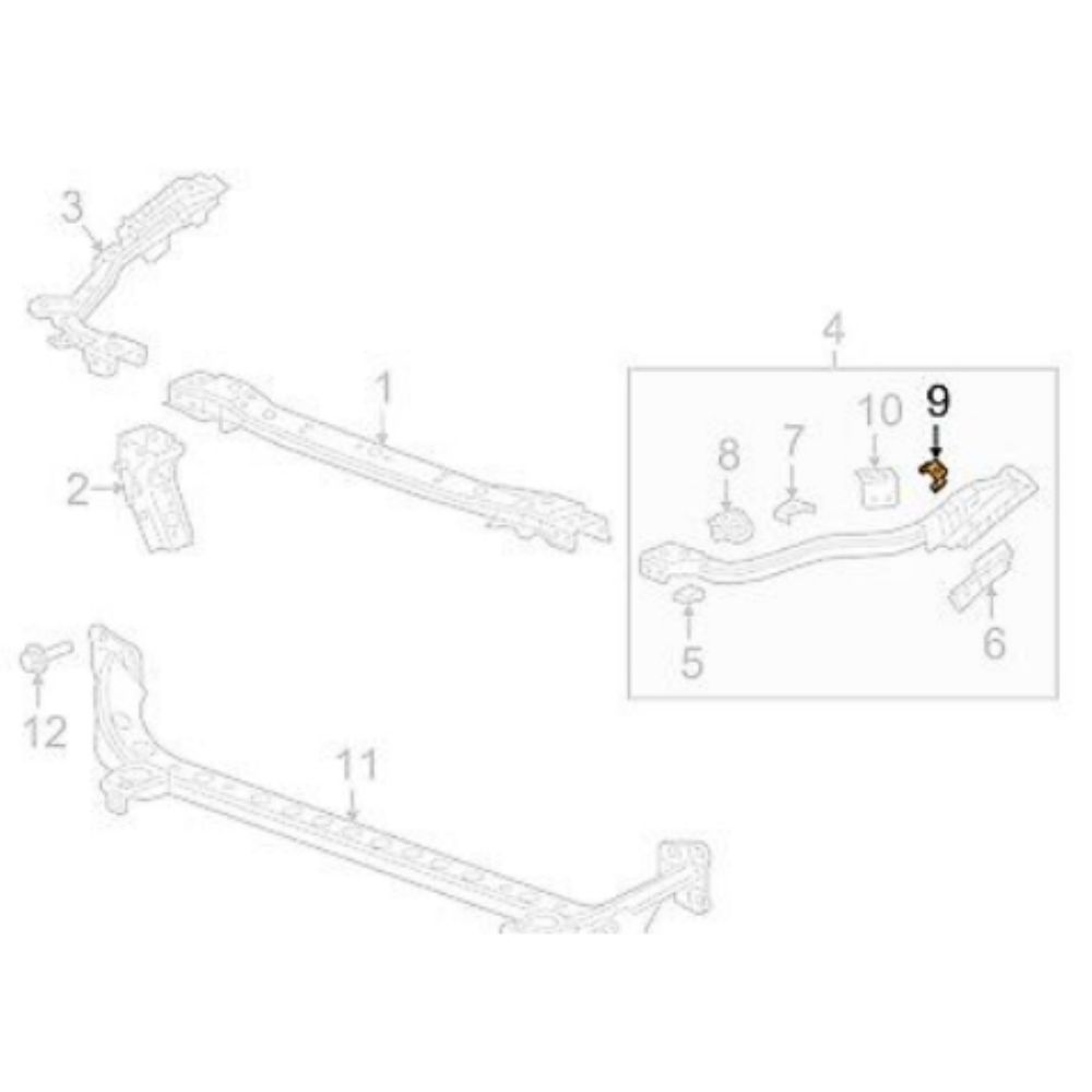 Opel Insignia B Engine Bonnet Shock Absorber End Bracket GM Genuine 39146169