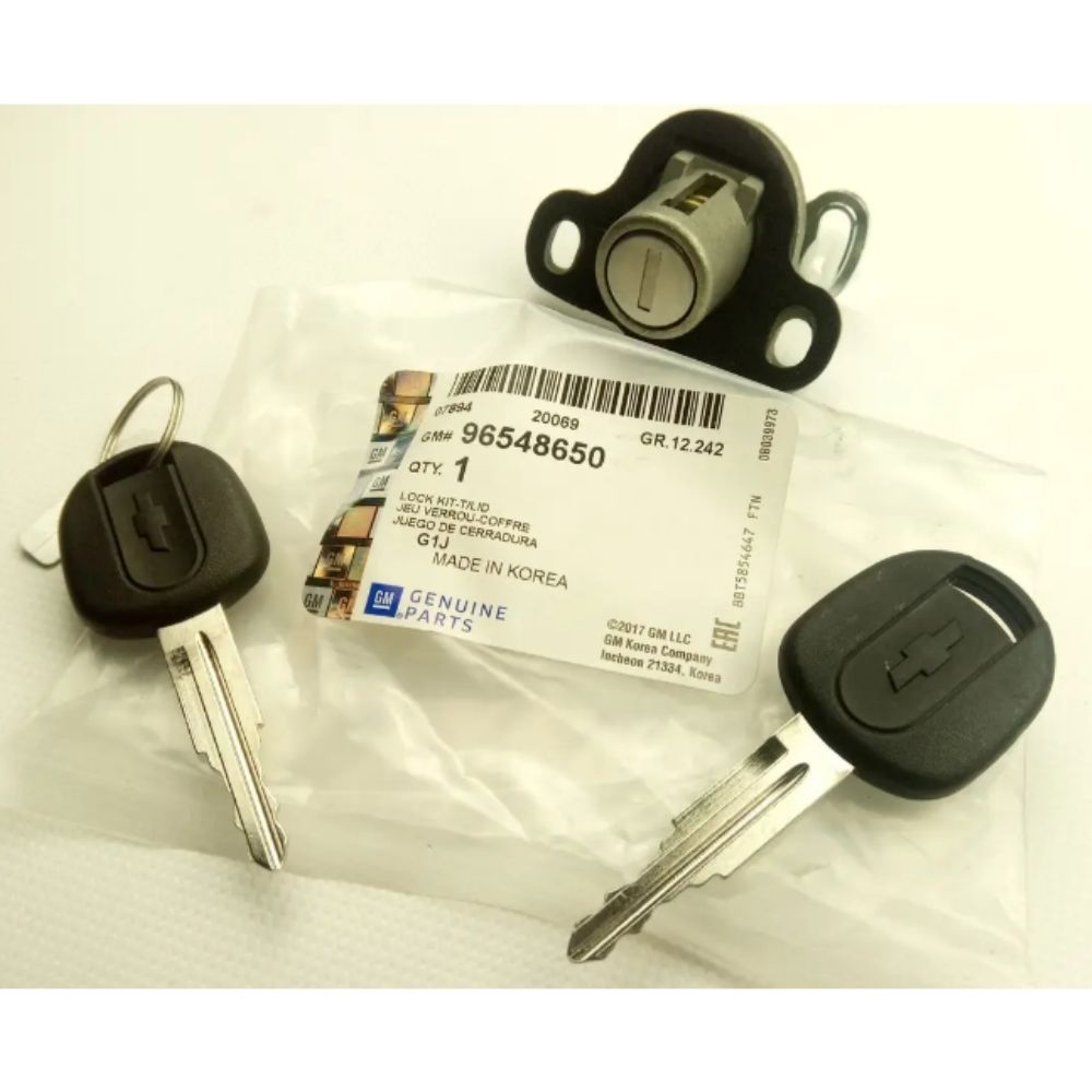 Product Code : 96548650 - Chevrolet Lacetti Trunk Lock Set GM Genuine 96548650