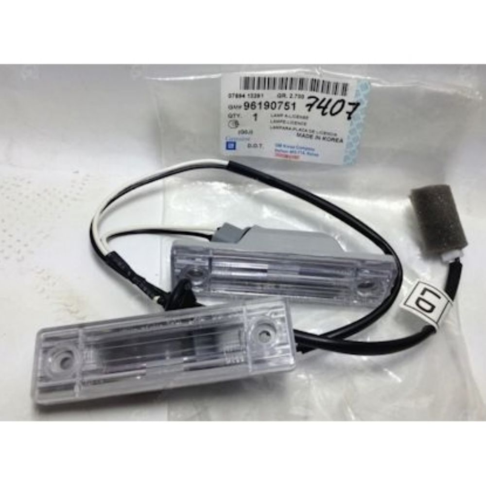 Product Code : 96190751Tk - Rear Number Plate Lighting Lamp Kit Chevrolet Lacetti, Kalos, Aveo GM Original 96190751 - 95383431