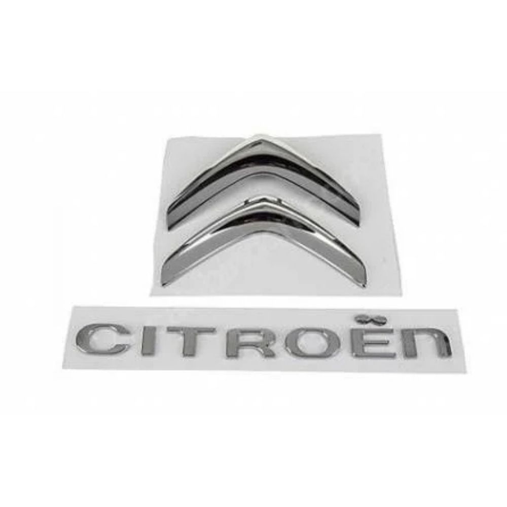 Citroen C-Elysee Rear Boot Citroen Emblem And Lettering Chrome PSA Genuine 9678484780