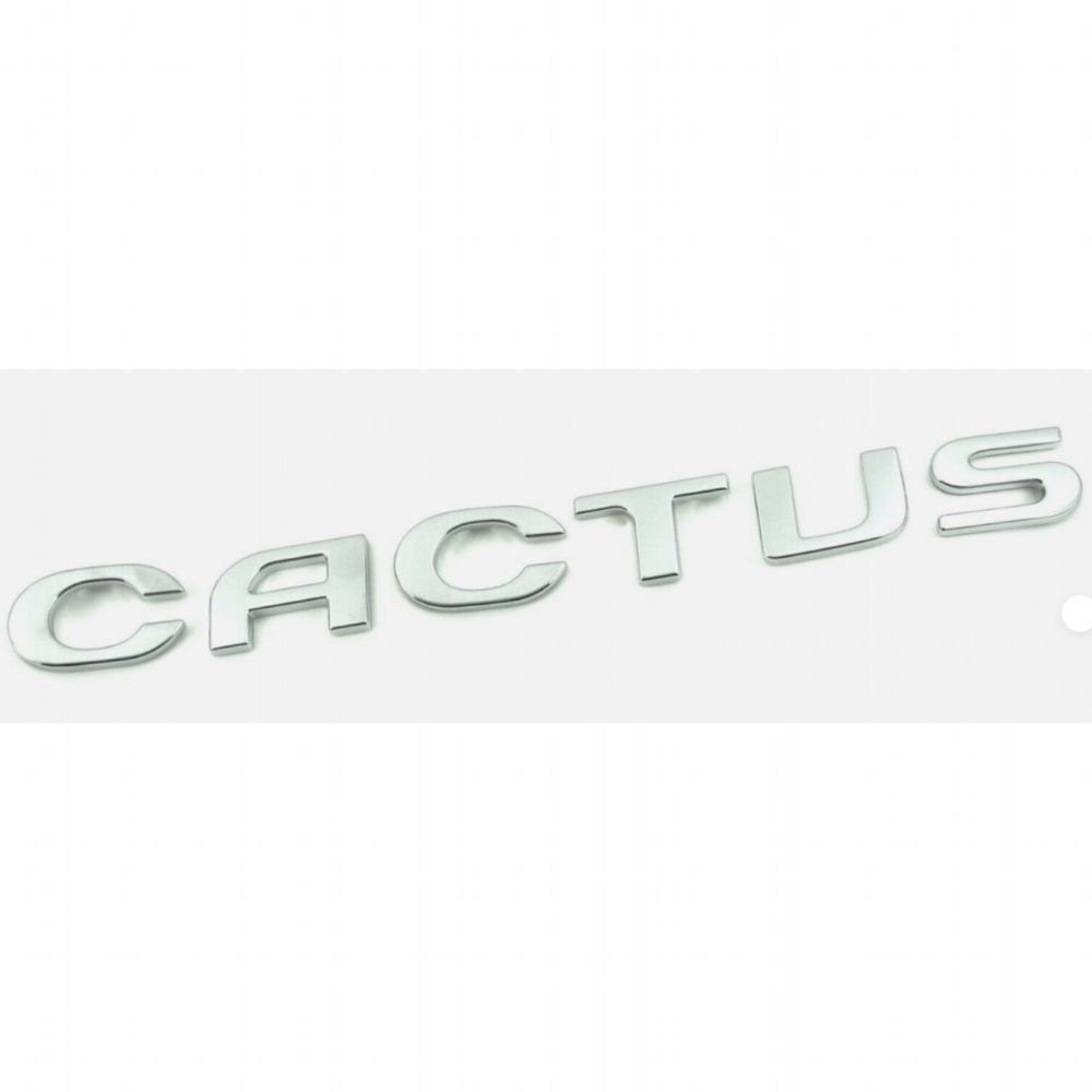 Product Code : 9804598280 - Peugeot Cactus Rear Boot Cactus Lettering Chrome PSA Genuine 9804598280