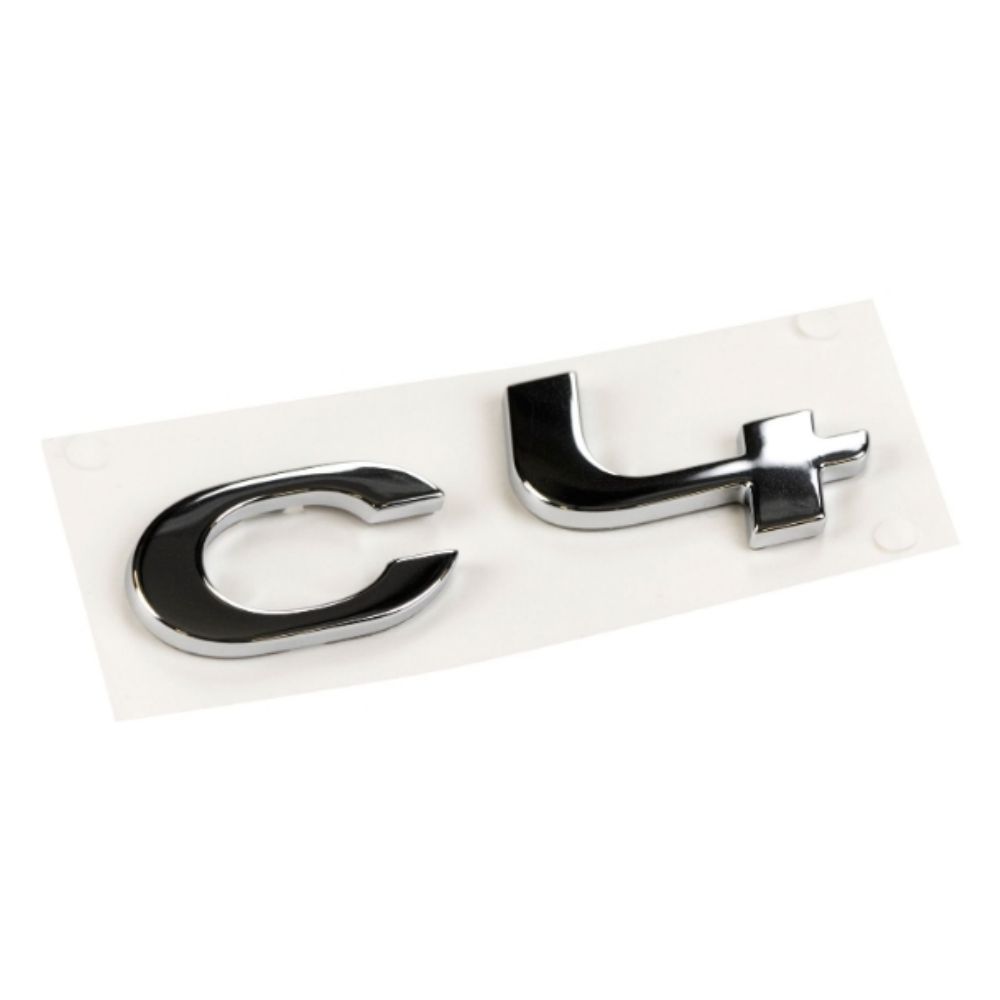 Product Code : 9804598180 - Citroen C4 Cactus Rear Boot C4 Lettering Emblem Chrome PSA Genuine 9804598180