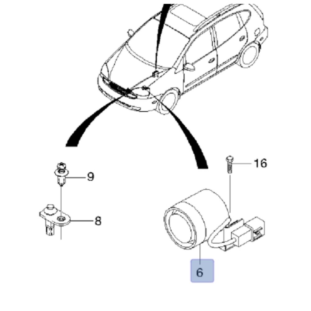 Product Code : 96342729 - Chevrolet Rezzo Left Front Alarm Audible GM Original 96342729