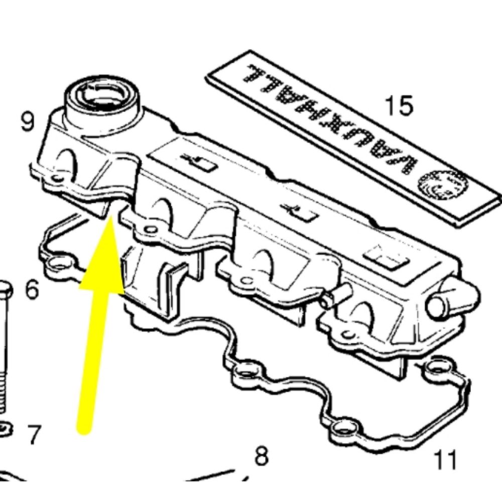 Opel Astra F 14SE Engine Cylinder Carburettor Cover GM Genuine 638085 - 90411272