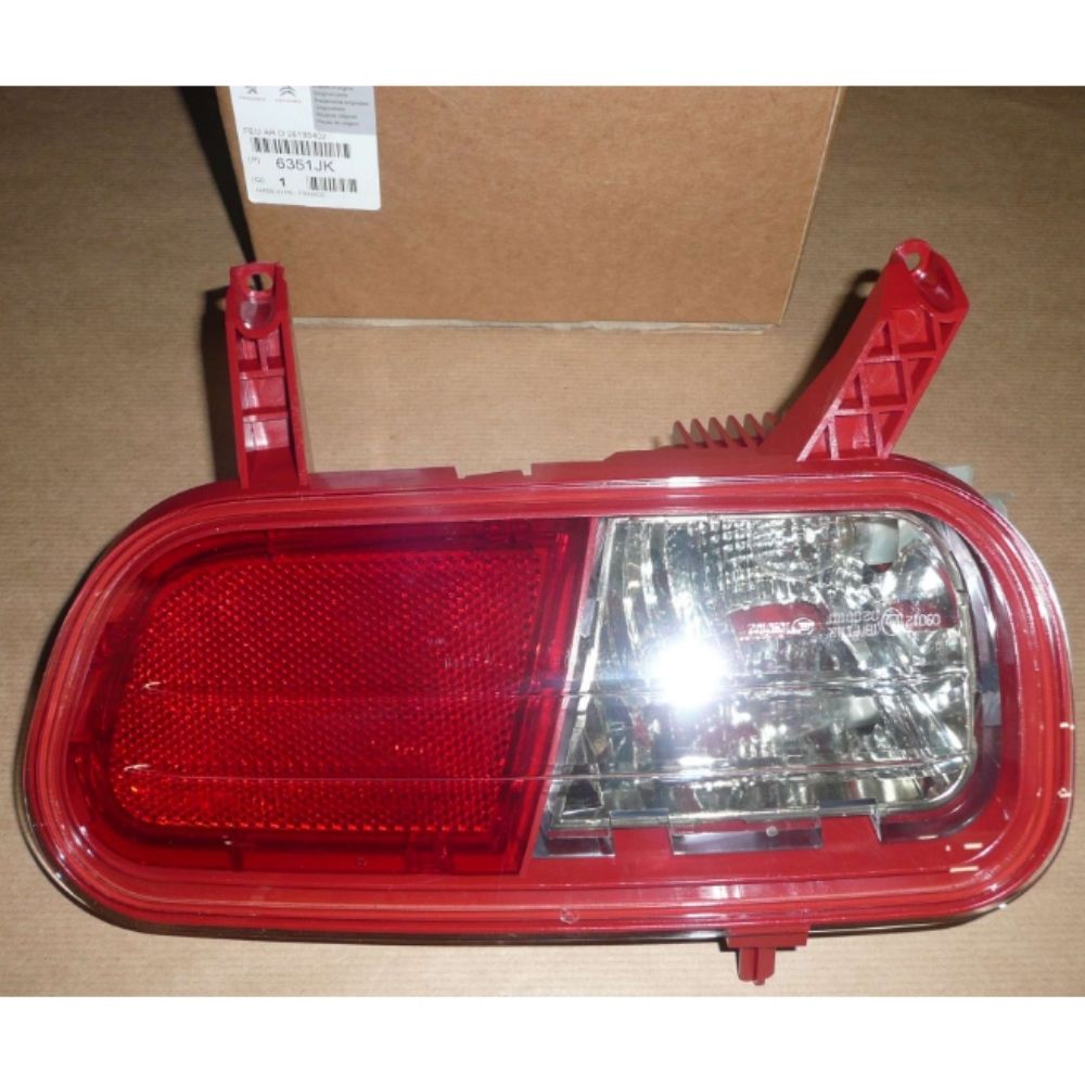 Peugeot 5008 Right Rear Fog Lamp (Cat Eye Reflector) Red PSA Original 6351.JK