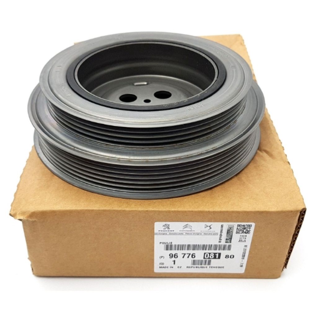 Product Code : 9677608180 - Crank Pulley Peugeot Puma, Boxer 3, Jumper 3, Transit V347 PSA Original 9677608180 - 0515.T1