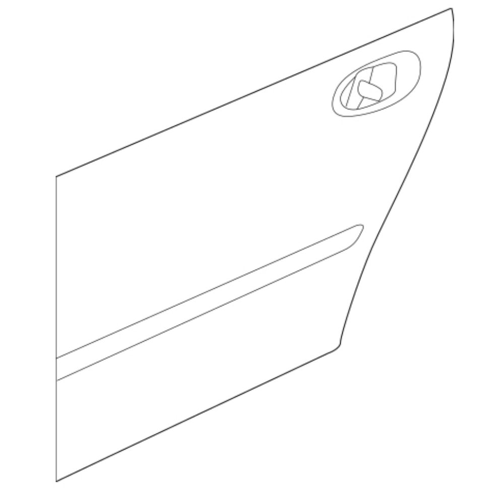 Product Code : 12797420 - Saab 9-3 Right Rear Door Sheet GM Original 12797420