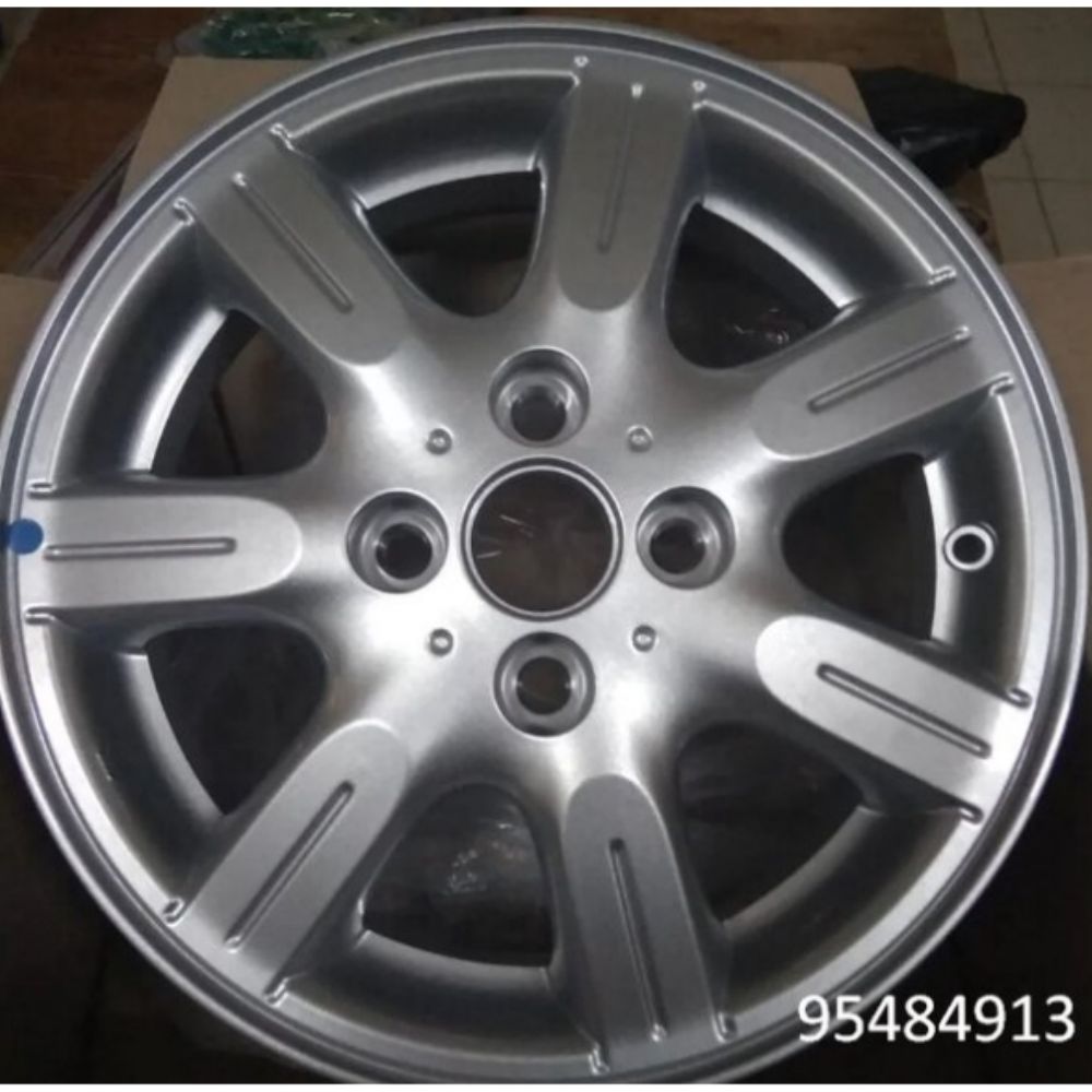 Product Code : 95484913 - Chevrolet Spark M300 Steel Wheel Silver Grey 14 Inch 4 Lug GM Genuine 95484913