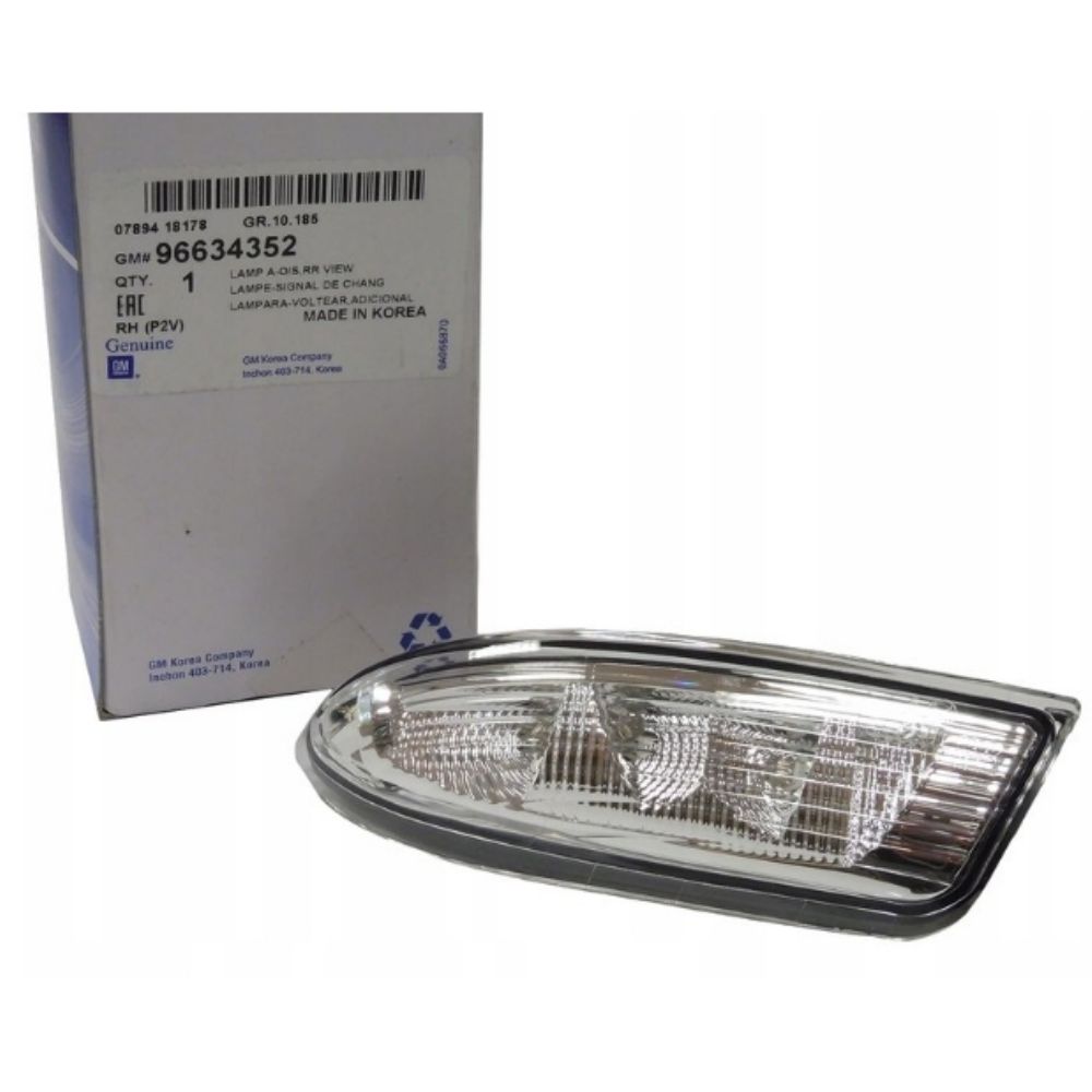 Product Code : 96634352 - Chevrolet Epica Right Outside Rear View Mirror Led Lamp GM Original 96634352