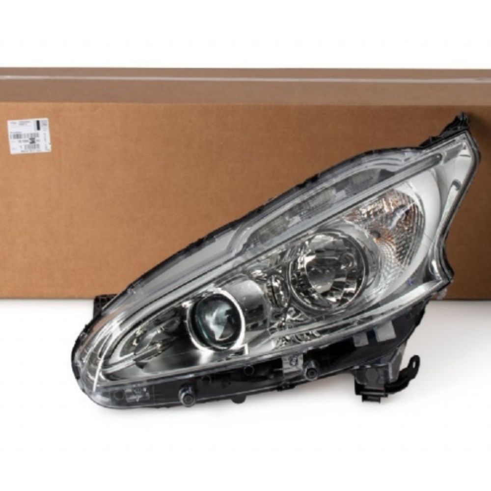 Peugeot 208 Left Headlamp (Halogen Eliptical Module) PSA Genuine 1609697180