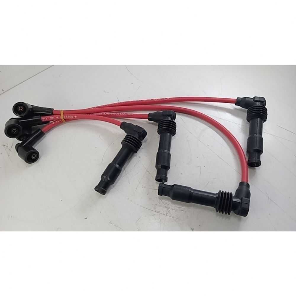 Spark Plug Cable Kit Gasoline (2.0 16V) 8MM Red High Performance Opel Astra F, Omega B, Vectra A, Vectra B 1st Class Quality 1612598