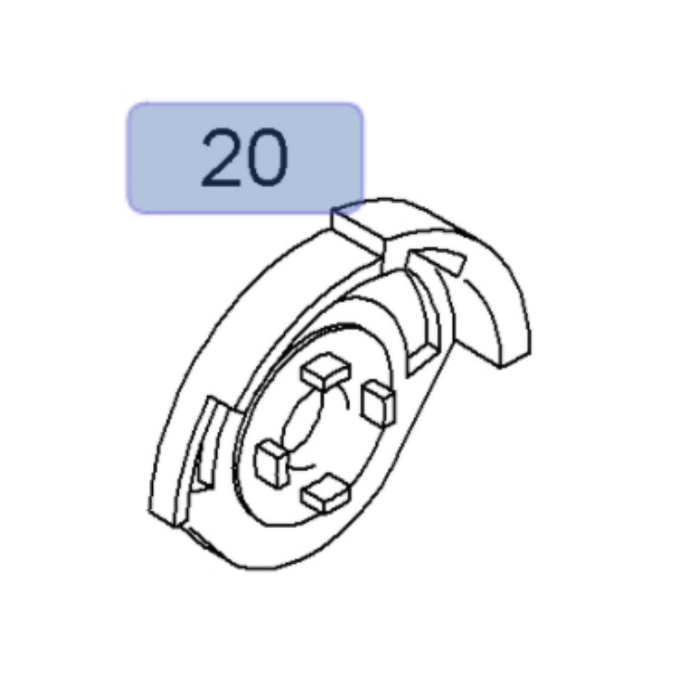 Opel Corsa C Left Front Door Lock Safety Bracket (Cylinder) GM Genuine 134624 - 9199579