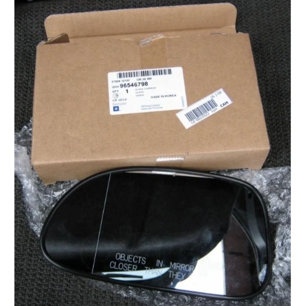 Product Code : 96546798 - Chevrolet Lacetti Left Outside Rear View Mirror Glass GM Genuine 96546798