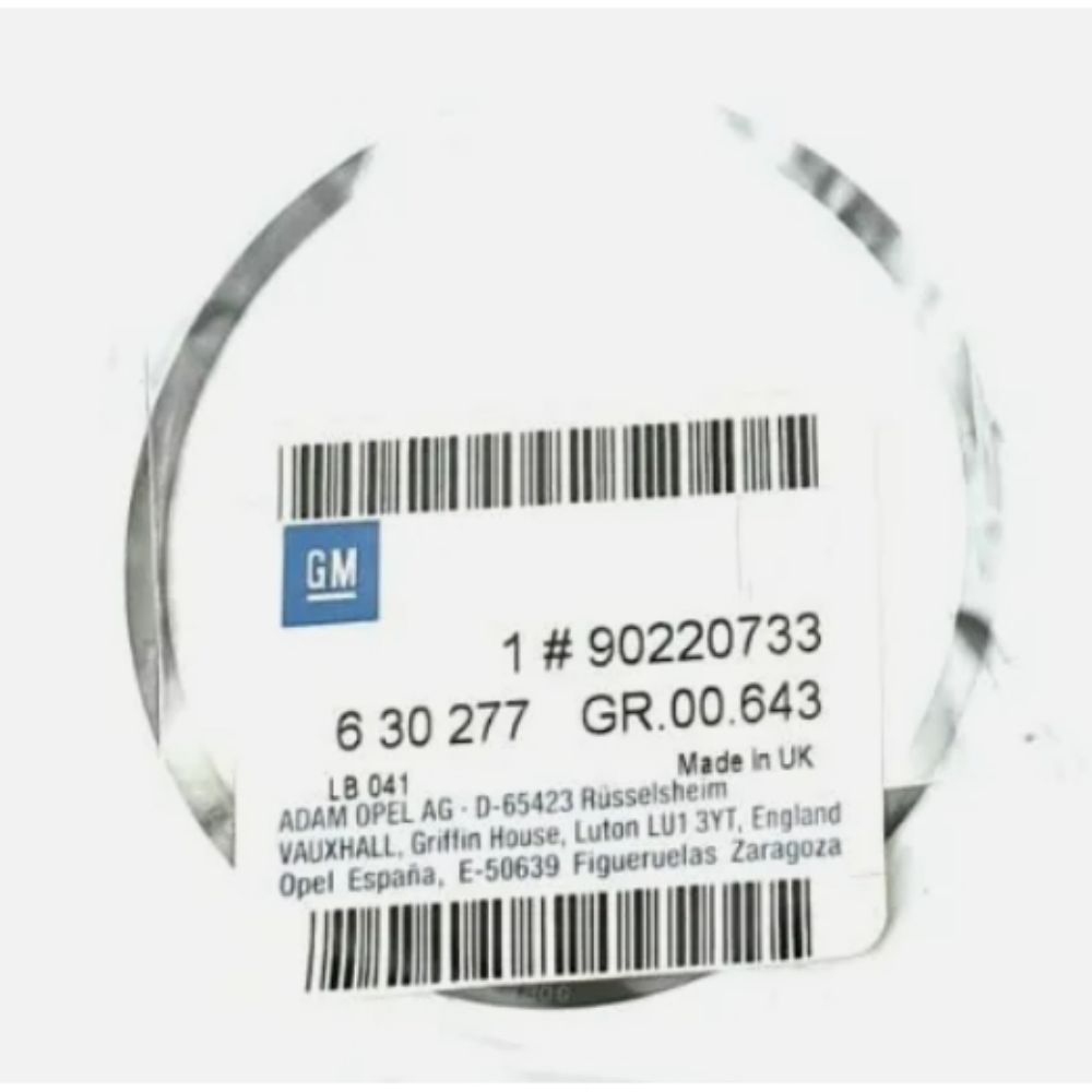 Product Code : 90220733 - Opel Vectra A, Vectra B, Astra F Piston Tab 78.95-79.02 GM Genuine 90220733 - 630277