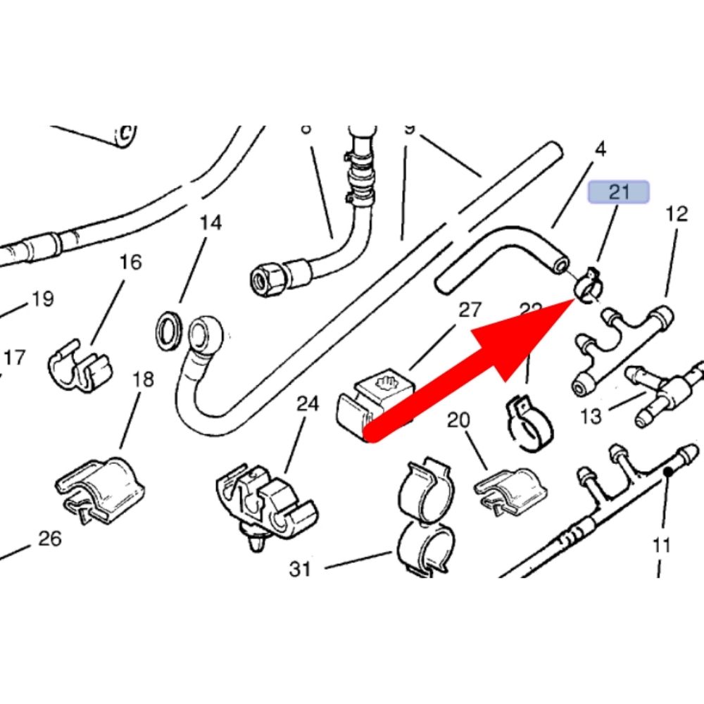 Product Code : 820639 - Petrol Hose Clamp 8X5MM Opel Group and All Vehicles Compatible GM Original 820639 - 90076191