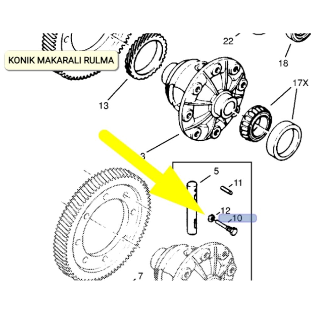 Opel Vectra A Differential Housing Bolt M8X57MM GM Genuine 370014 - 463063