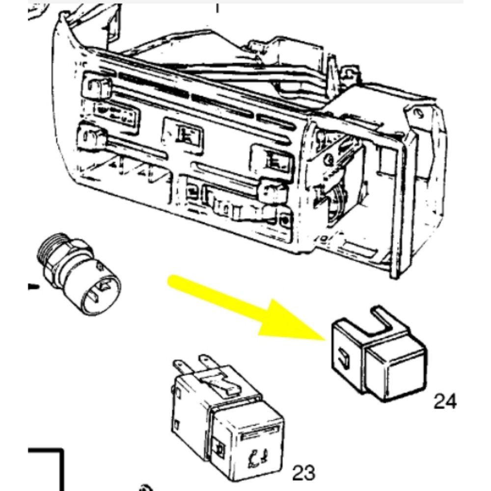 Product Code : 1234905 - Opel Vectra A Air Conditioning Panel Blind Plug Button GM Genuine 1234905 - 90228690