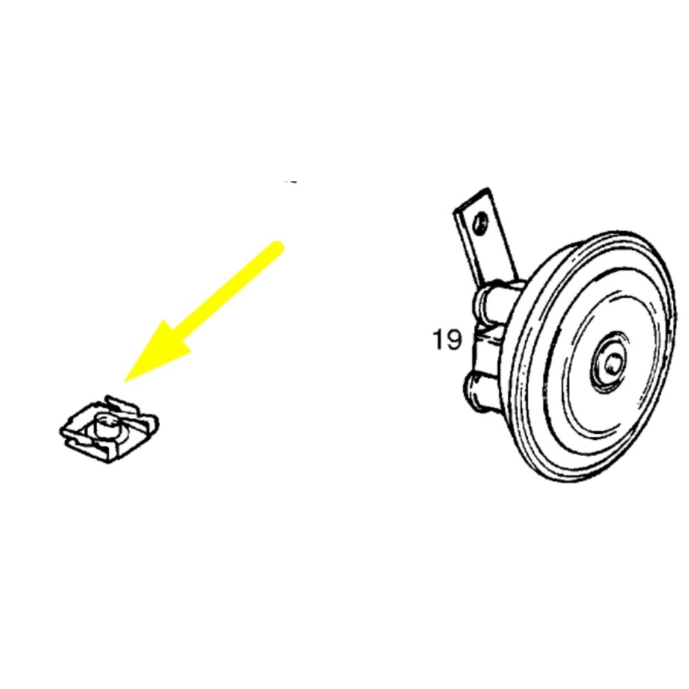 Product Code : 1228377 - Opel Vectra A Horn Tab GM Genuine 1228377 - 90347806