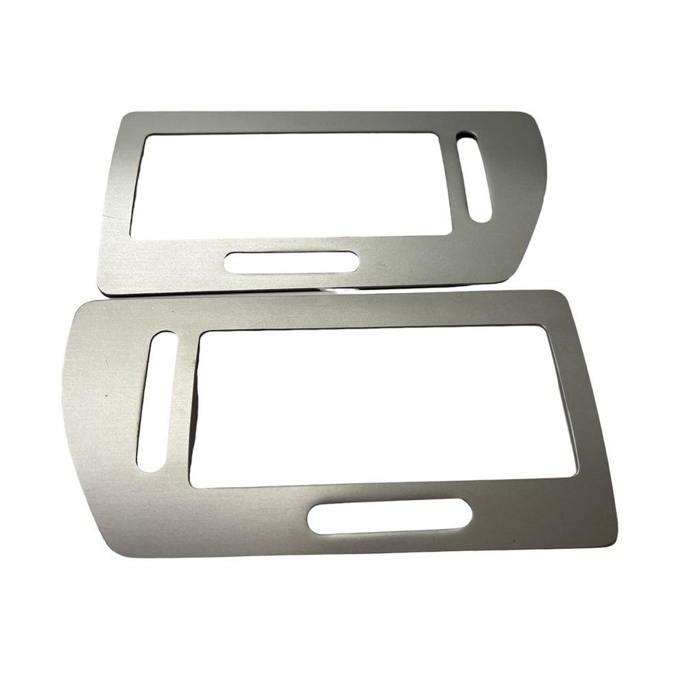 Opel Astra H Optional Side Exterior Ventilation Grille Frame Kit Right Left Matte Grey Irmscher GM Genuine 24465744 - 24465745