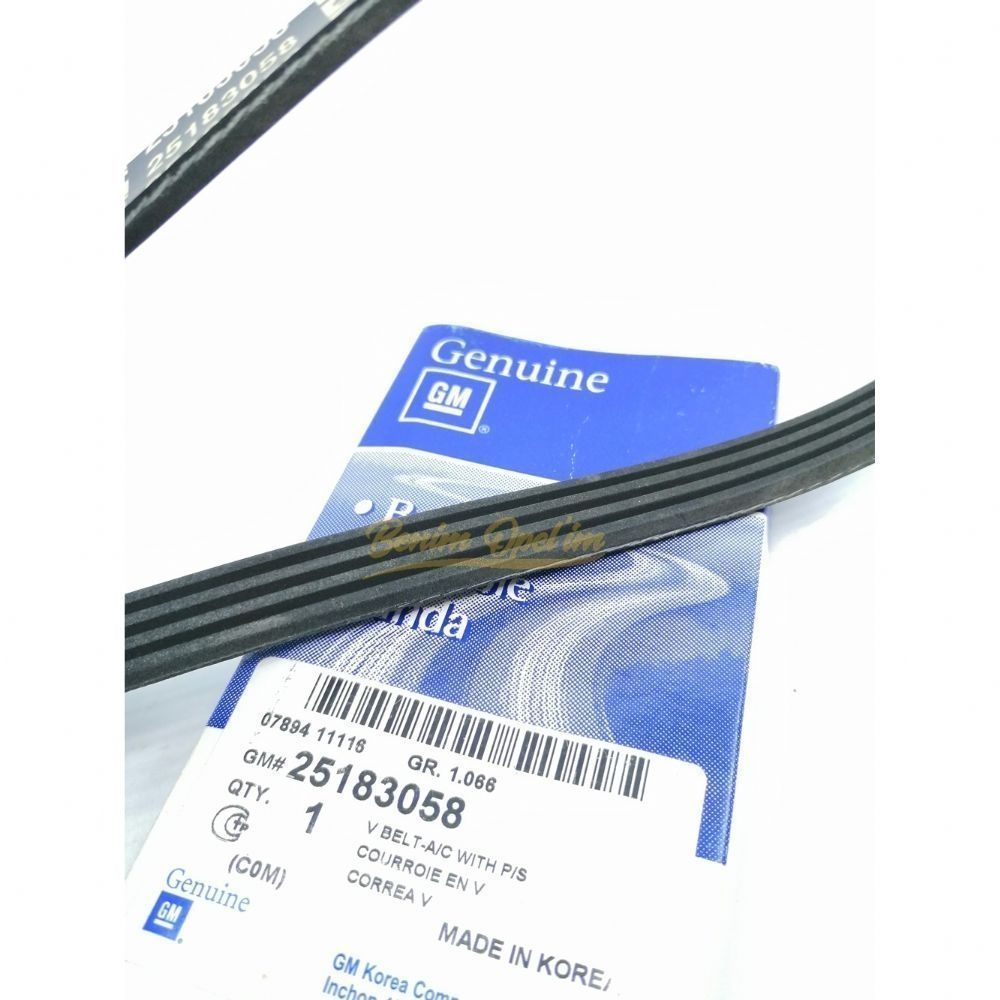 Chevrolet Spark Groove V Belt 4PK910 GM Genuine 96239401