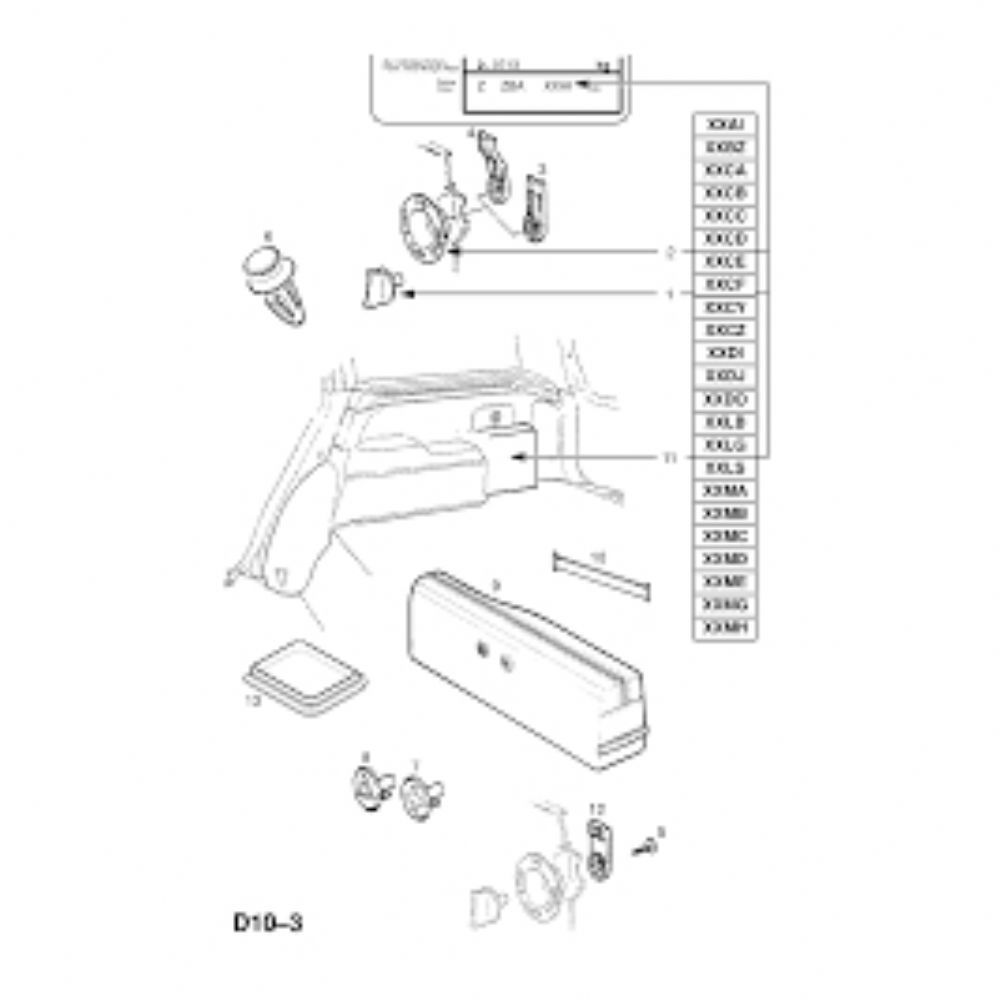 Product Code : 7336930 - Opel Omega B Trunk Side Lid Release Button GM Genuine 7336930 - 90440662