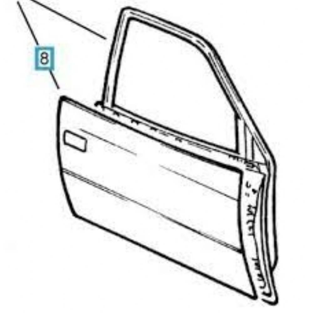 Product Code : 128335 - Opel Astra F Right Front Door Sheet GM Genuine 128335 - 90449532