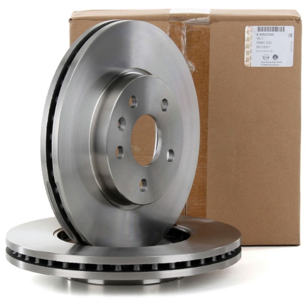 Front Brake Disc Kit 15 INCH 276MM Opel Astra J, Chevrolet Cruze, Aveo T300 GM Genuine 13502045 - 13502044