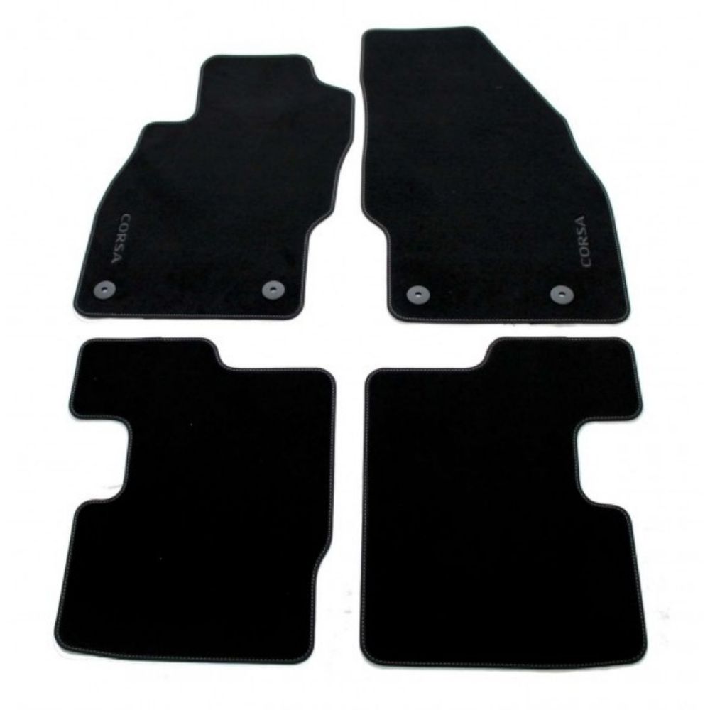 Product Code : 13444317 - Opel Corsa E Floor Carpet Mat Set Black Colour GM Genuine 13444317 - 1723190