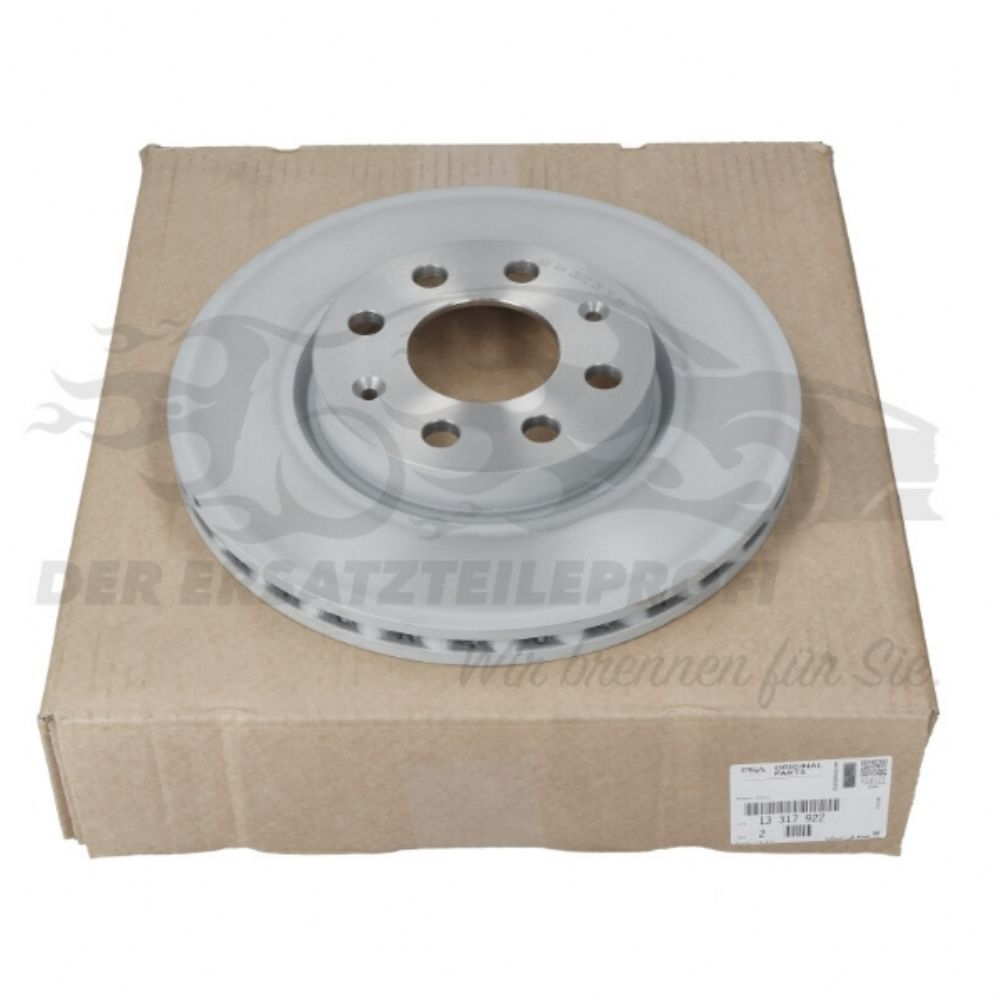 Front Brake Disc (Single) 22X257 Small Type Opel Corsa D, Corsa E GM Genuine 13317922 - 93197241