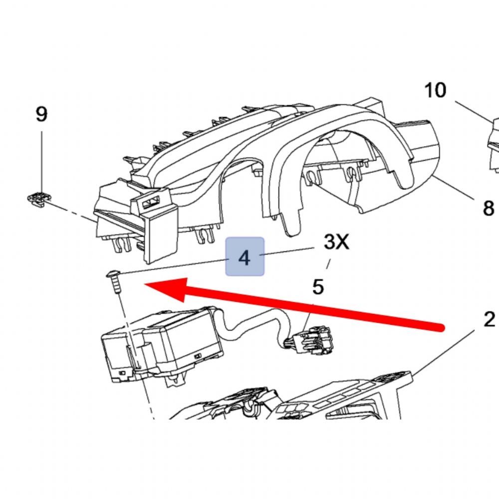 Bolt For Opel Astra K Electric Steering Wheel Lock GM Genuine 13447853