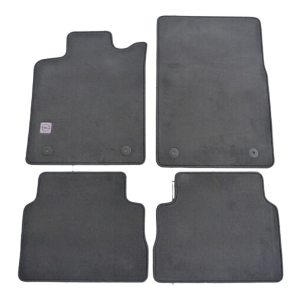 Opel Vectra C Carpet Floor Mats Smoked GM Genuine 1724203 - 93179488