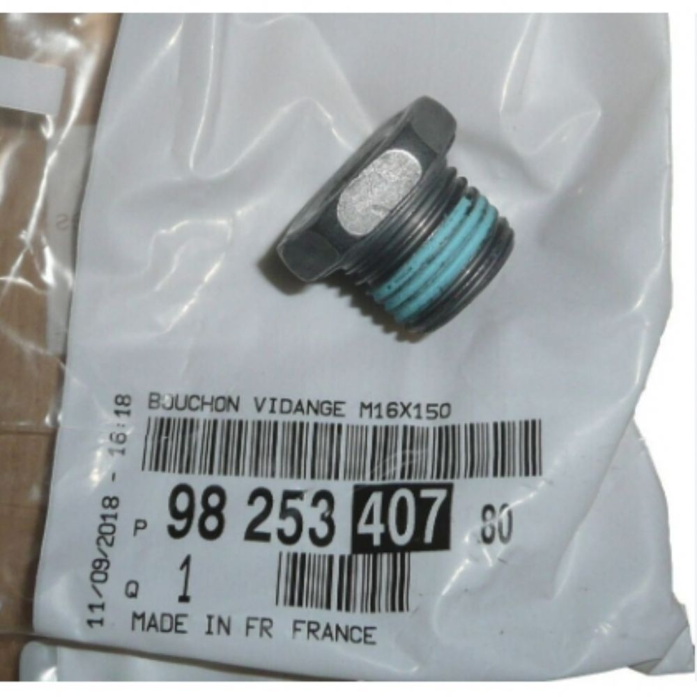 Product Code : 9825340780 - Opel Grandland X Transmission Oil Sump Filler Plug GM Original 9825340780 - 39165721