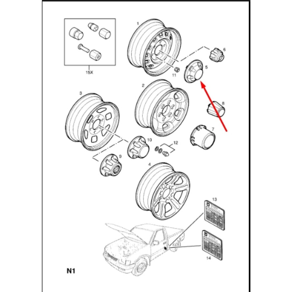 Product Code : 97127048 - Opel Campo Wheel Hub (1 Piece) GM Original 97127048 - 6006022