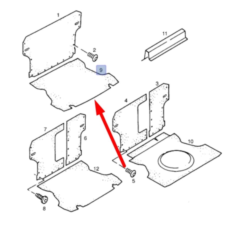 Product Code : 90314733 - Opel Vectra A Rear Interior Boot Carpet GM Genuine 90314733 - 2220378