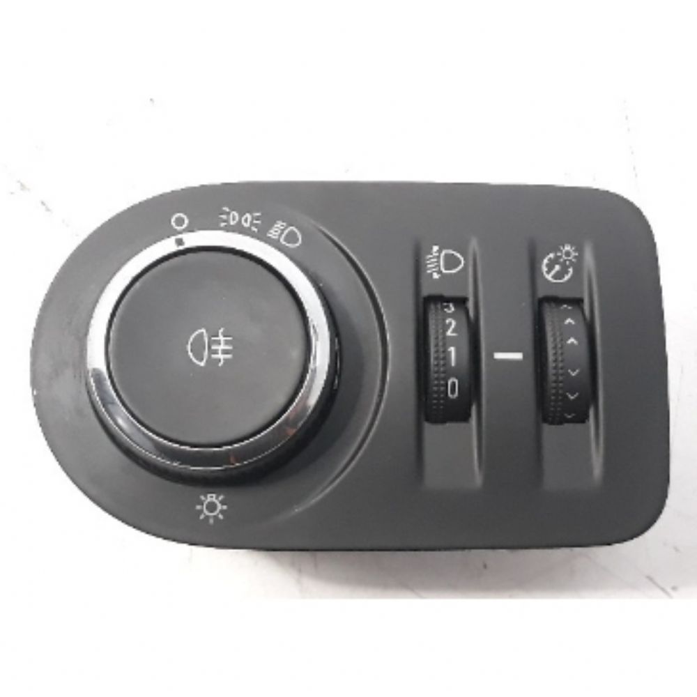 Opel Corsa E Headlight Adjustment Button Console Manual Fogless Type GM Original 13470443 - 1241729