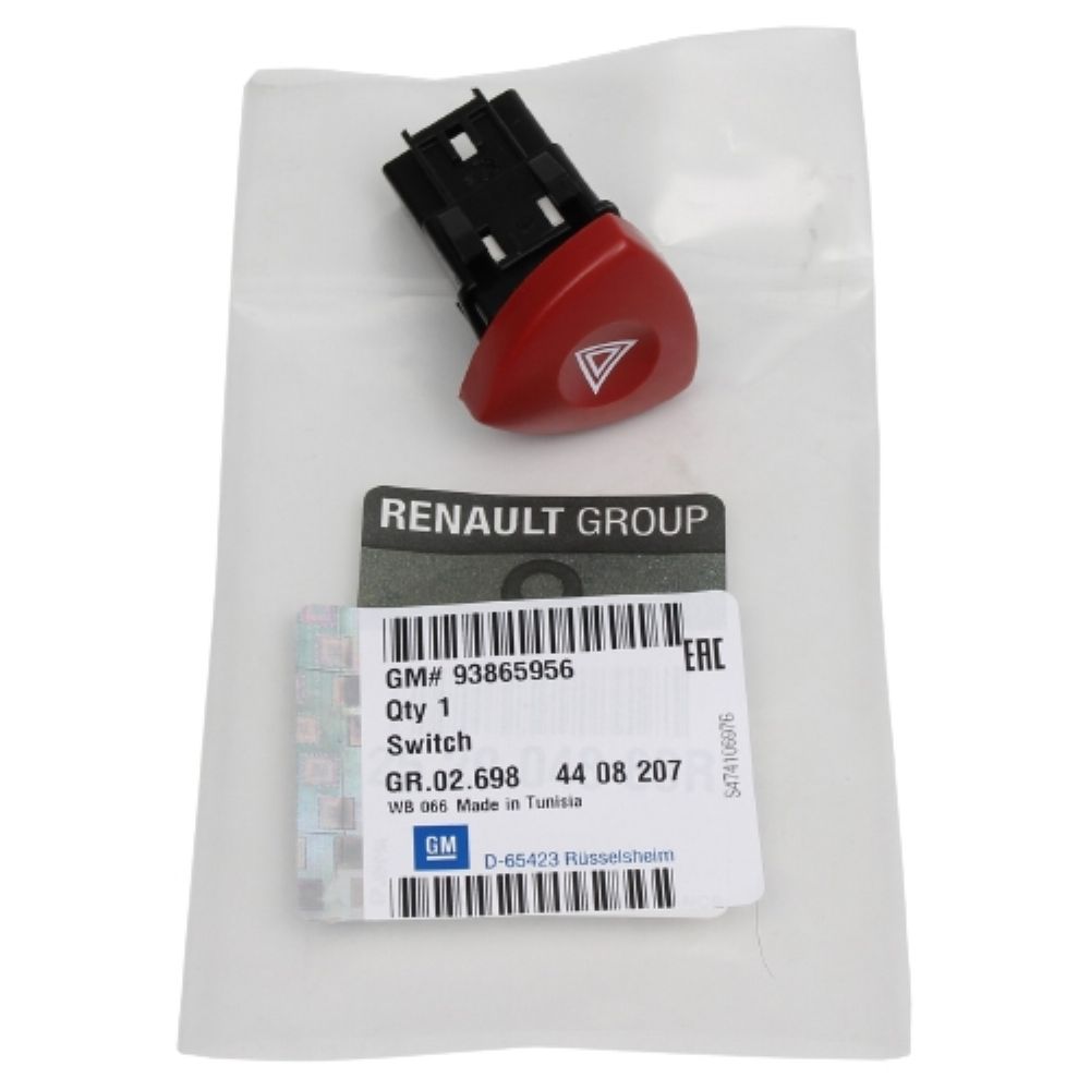 Product Code : 4500368 - Hazard Flasher Button Push Button Red Opel Movano A, Renault Master GM Genuine 4500368 - 9160668