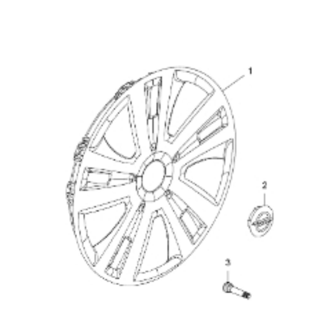 Product Code : 1006327 - Opel Mokka Steel Wheel Cover 6.5JX 16'' (1 Piece) GM Original 1006327 - 95080070