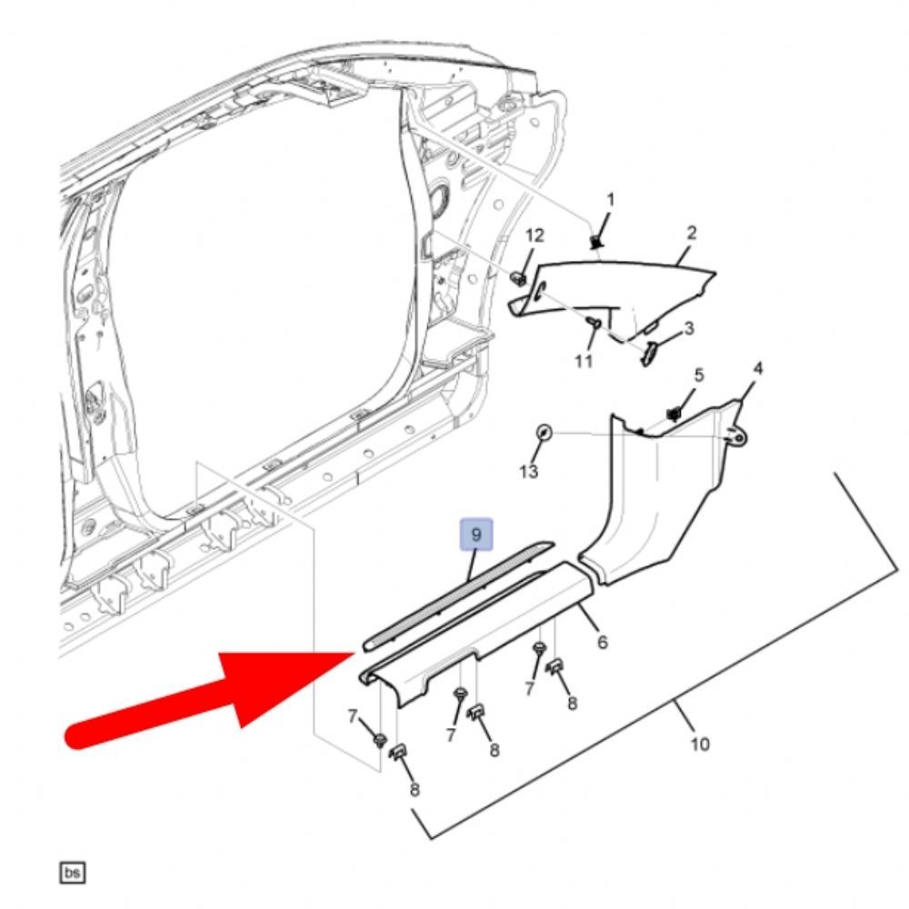 Product Code : 96630462 - Chevrolet Captiva C100 Left Rocker Cover Nickel Plated Type GM Original 96630462