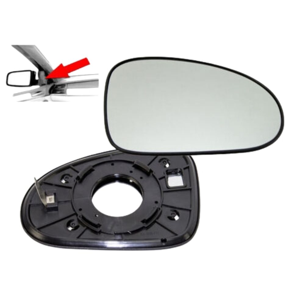 Chevrolet Spark M200 Right Outside Rear View Mirror Glass 2005 - 2007 Model Smoked GM Original 93744130